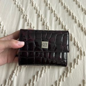 DKNY City Wallet Burgandy/Black